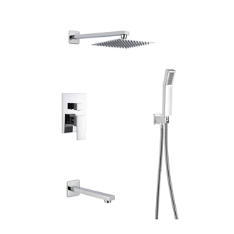 Concealed shower set wall mounted shower set rainshower shower head