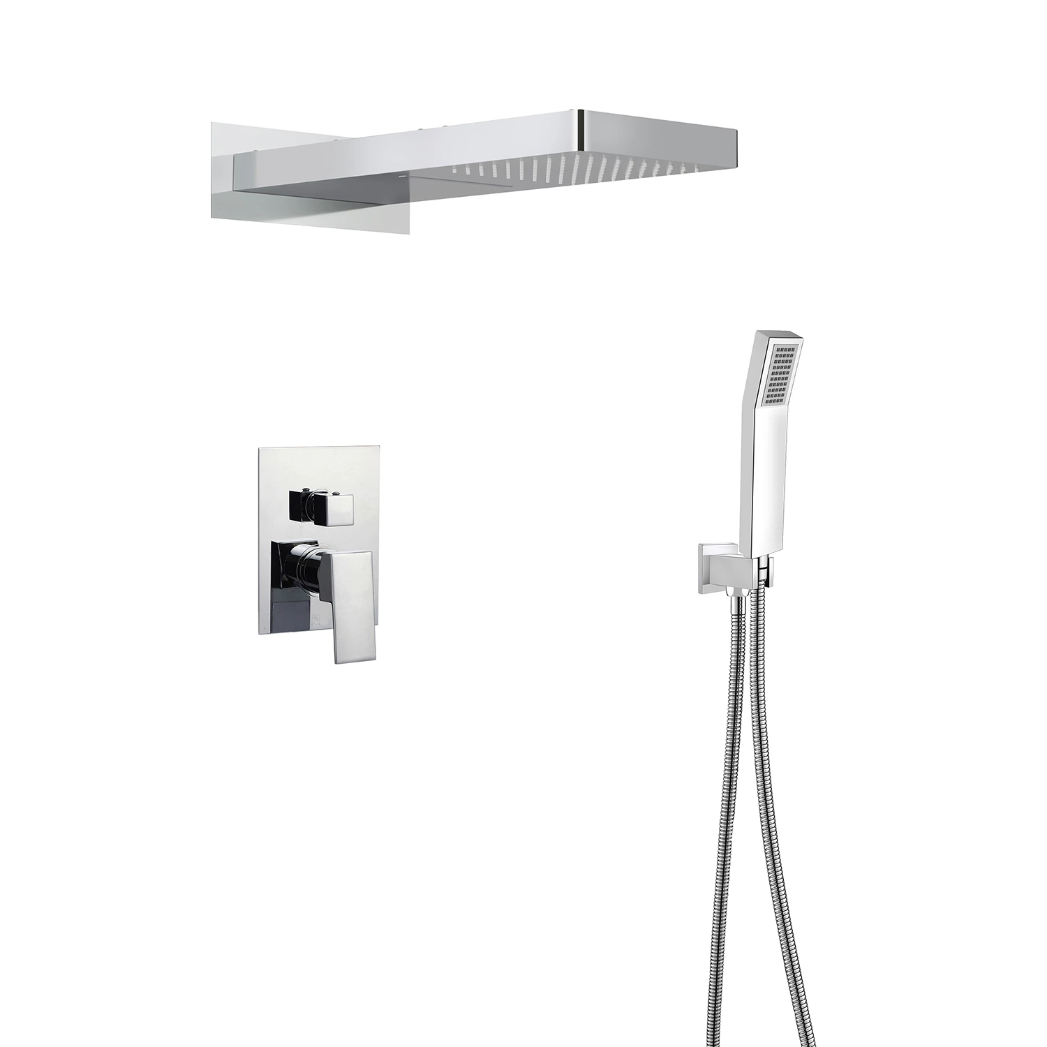Concealed shower set shower mixer set Chrome shower head