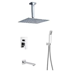 Concealed shower system shower tap set handheld and shower head combo