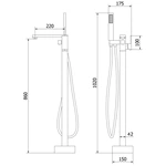 Free standing bathtub faucet bathtub mixer