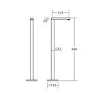 Free standing bathtub faucet bathtub mixer