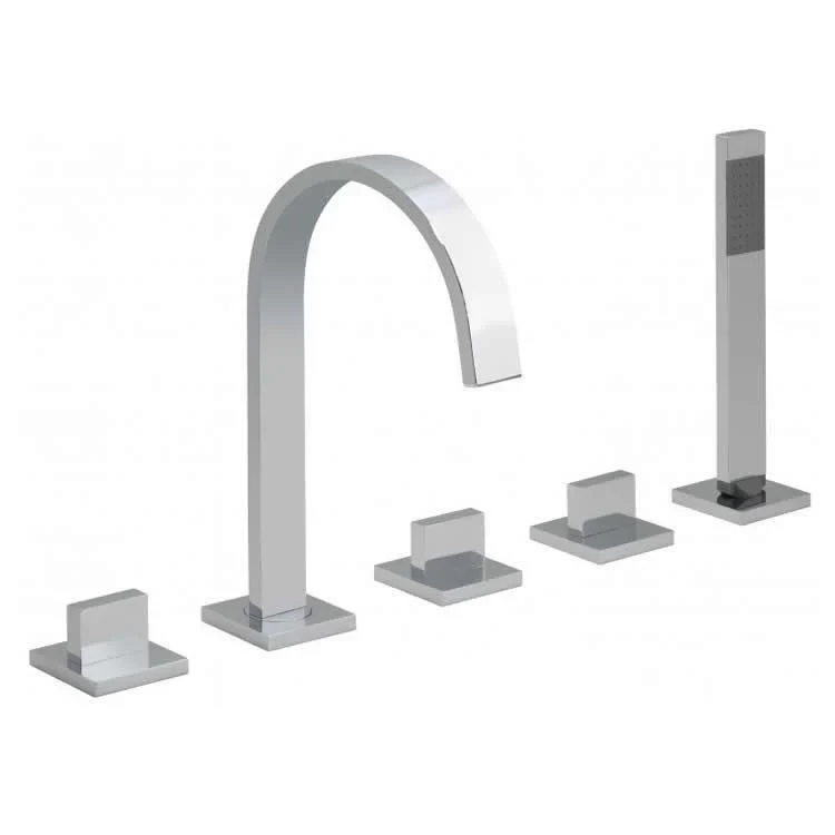 Deck mounted bathtub faucet bath shower and mixer