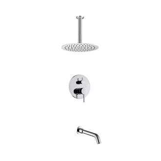 Concealed shower system shower and faucet set shower water softener