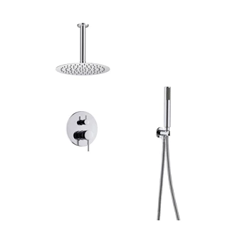 Ceiling mounted shower system Concealed shower set Chrome shower head