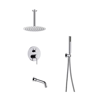 Ceiling mounted shower set mixer tap shower and bath tap sets