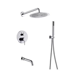 Concealed shower set Chrome shower head shower water softener