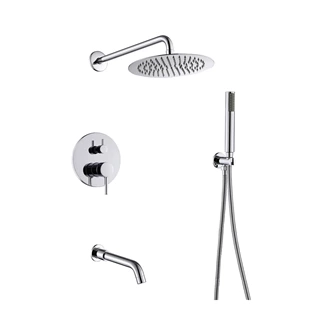 Concealed shower set Chrome shower head shower water softener