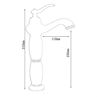 Bathroom taps Brass Antique bathroom faucet tap mixer