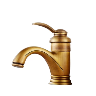 Basin faucet Brass Antique bathroom basin mixer taps