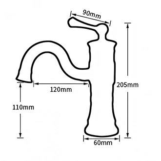 Basin faucet Brass Antique bathroom vanity faucets