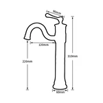 single handle bathroom faucet Antique basin faucet Brass