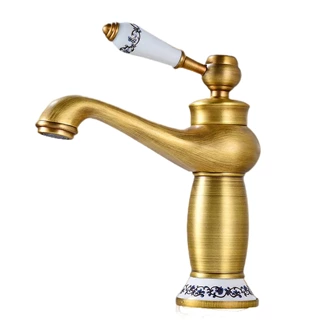 Brass Antique bathroom basin taps Basin faucet