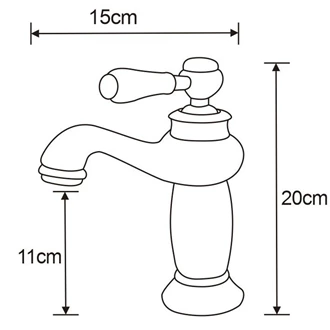 Brass Antique bathroom basin taps Basin faucet