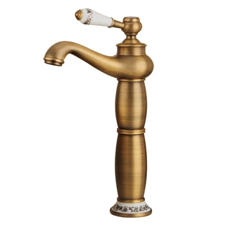 Antique brass tap Brass bathroom faucet basin faucet