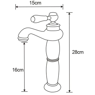 Antique brass tap Brass bathroom faucet basin faucet