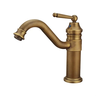 Brass Antique bathroom sink mixer taps Basin faucet
