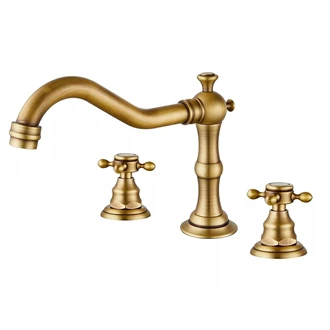 Antique barss widespread bathroom sink faucet widespread faucet