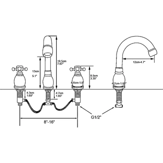 Widespread sink faucet Basin faucet bathroom taps