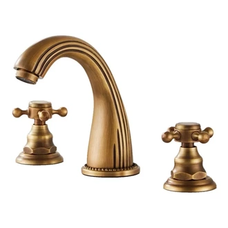 Antique barss widespread bathroom faucet Basin faucet bathroom taps