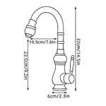 Brass Kitchen Faucet in Antique Brass, Single Handle, Deck Mount for Bulk Buyers