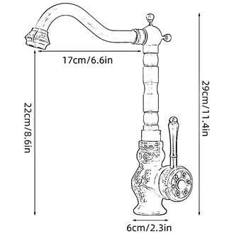 European Wholesalers: Antique Brass Sink Mixer Tap, Single Handle, Deck Mounted