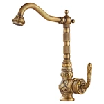 Trade Price: Solid Brass Kitchen Faucet, Antique Style, Single Lever, Deck Mount