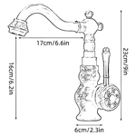 Bulk Buy: Deck Mounted Antique Brass Kitchen Tap, Single Handle, Hot/Cold