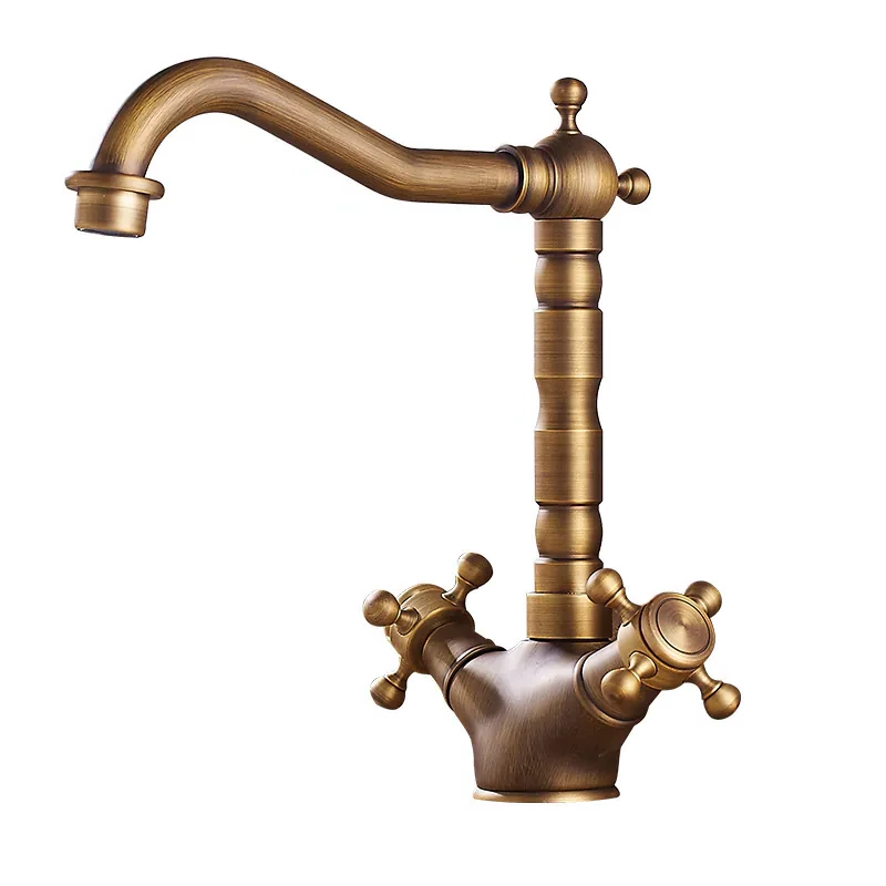 Antique Brass single lever bathroom faucet