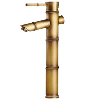 Bathroom taps Antique brass single hole bathroom faucet