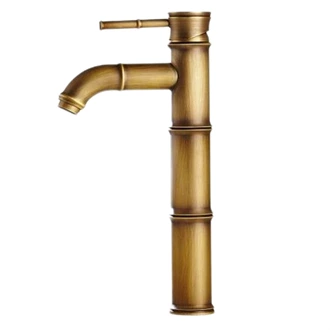 Bathroom Basin taps antique brass faucet single hole