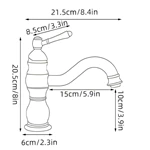 Bathroom taps antique brass single handle bathroom faucet