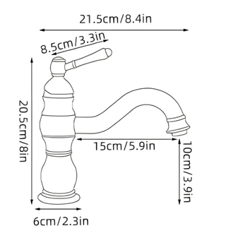Bathroom taps antique brass single handle bathroom faucet