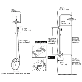 shower system brass shower set shower and bath tap sets