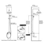 Shower system wall mounted shower set shower mixer set