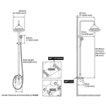 Bathroom shower system shower set handheld and shower head combo