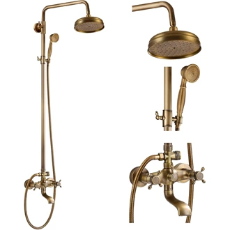 Bathroom wall mounted shower set shower system kit