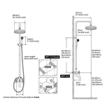 Bathroom wall mounted shower set shower system kit