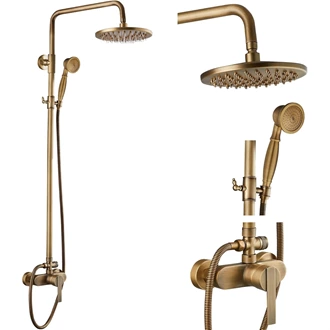 Rainfall Brass Exposed shower set bathroom shower kits