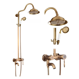 Bathroom rainfall Brass shower set Exposed shower system