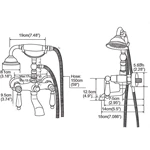 Antique shower set Brass bathtub Faucet bathtub Faucet