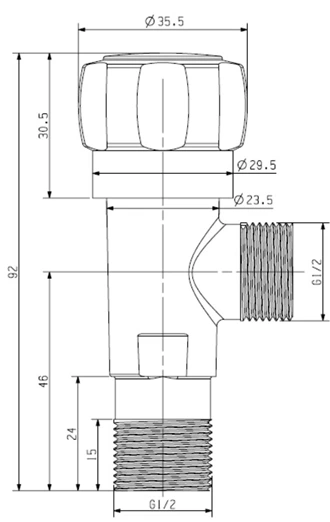Fabricante de válvulas Válvula angular de latão Compre a granel Preço de atacado