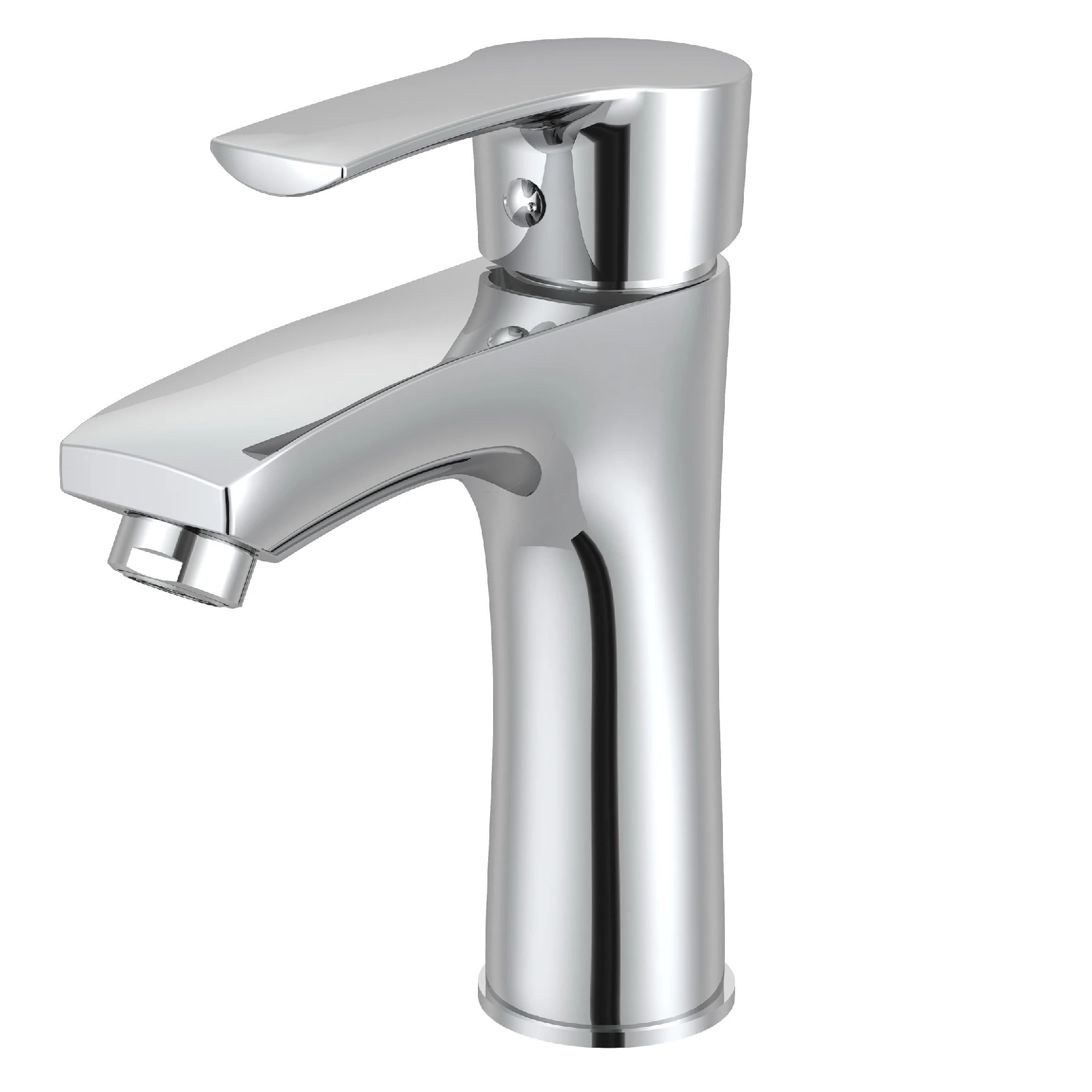 Robinet de lavabo en laiton R&D monté sur le pont, robinet d'eau chaude et froide pour mélangeur de salle de bain, commande en gros
