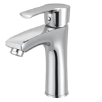 Robinet de lavabo en laiton R&D monté sur le pont, robinet d'eau chaude et froide pour mélangeur de salle de bain, commande en gros