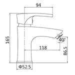 Robinet de lavabo en laiton R&D monté sur le pont, robinet d'eau chaude et froide pour mélangeur de salle de bain, commande en gros
