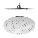 Cabezal de ducha redondo ultrafino de 8, 10, 12 y 16 pulgadas, de acero inoxidable, para baño, ducha de lluvia.